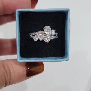 Bomb Party 'Say It With Passion' Diamond Cubic Zirconia Ring Size 9